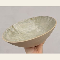 Stor salatsk�l i gr�beige