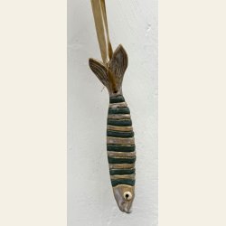 Julefisk med grnne striber